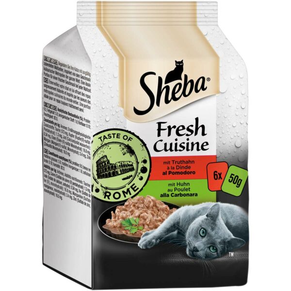 SHEBA Fresh Cuisine Taste of Rome Truthahn & Huhn 36x50g