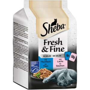 Sheba Fresh & Fine in Gelee mit Thunfisch & Lachs 36x50g