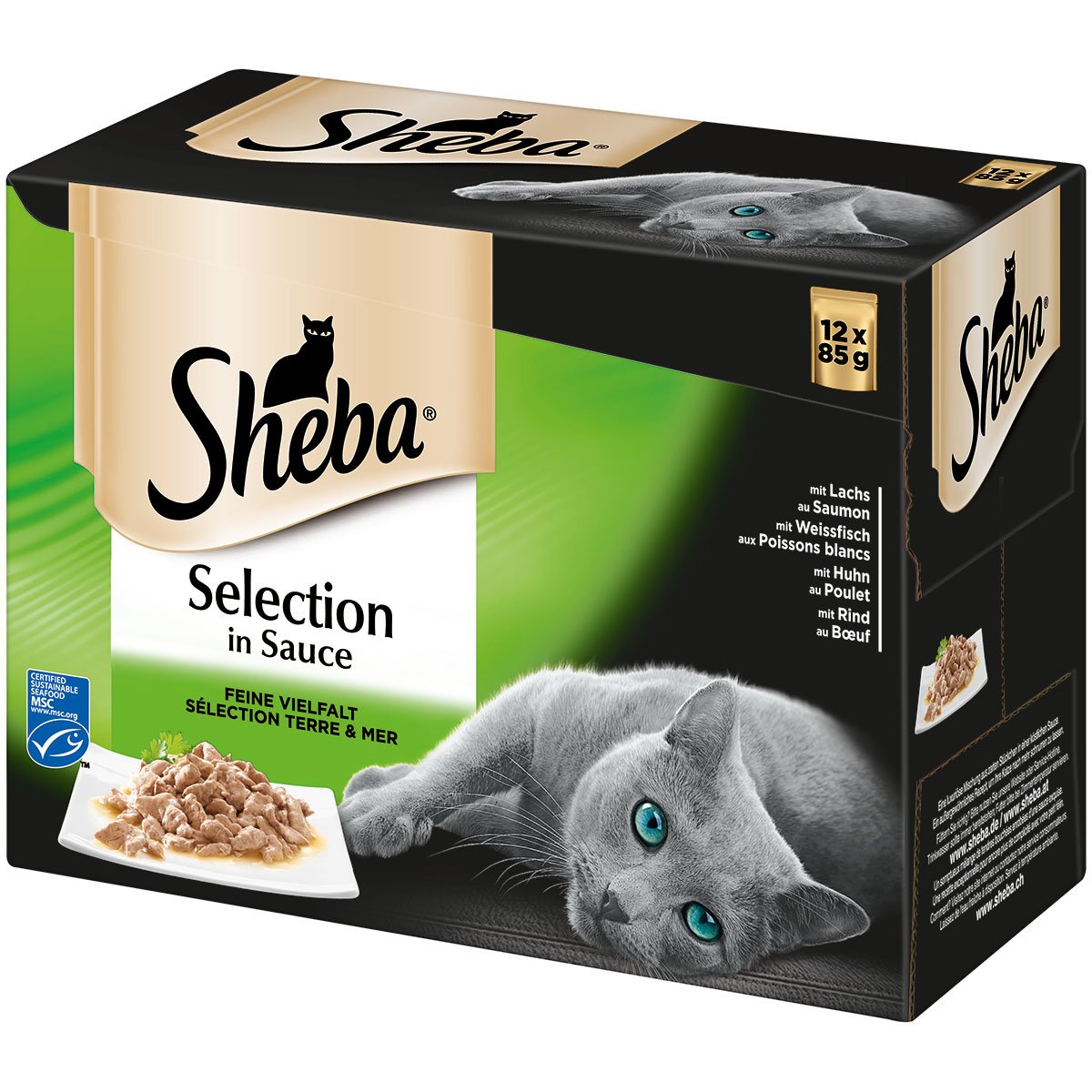 Sheba Selection in Sauce Feine Vielfalt 12x85g