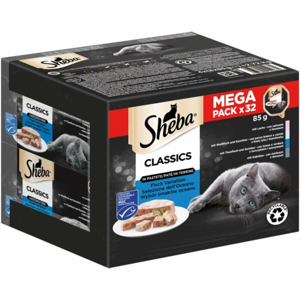 SHEBA Classics Pastete Fisch Variation MSC 32x85g