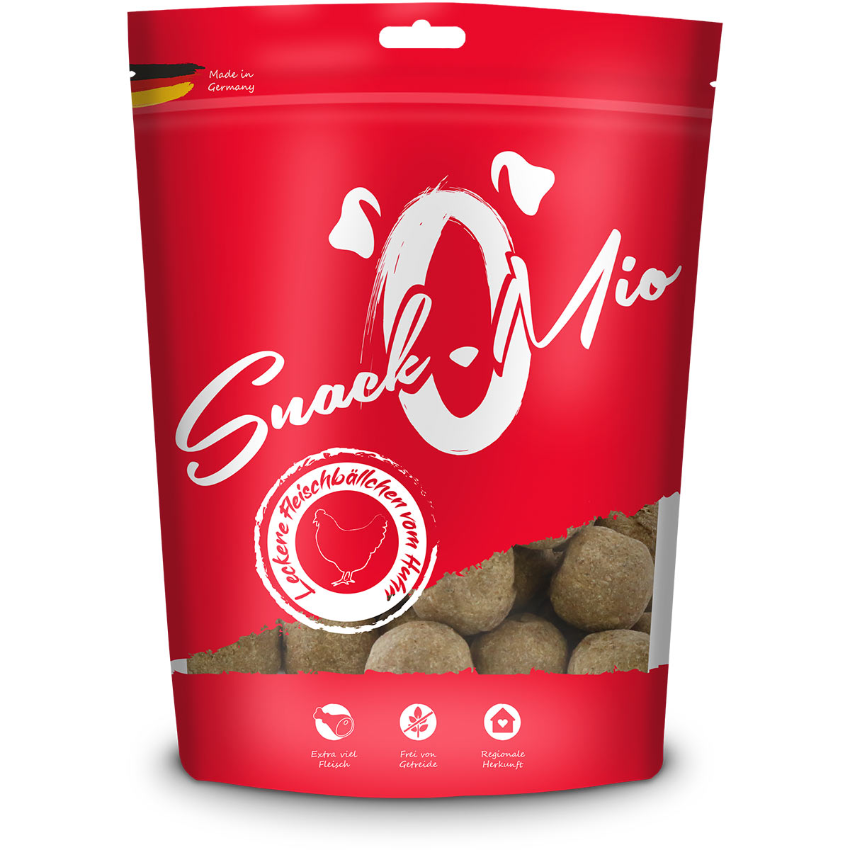 SnackOMio - leckere Fleischbällchen vom Huhn 2x125g