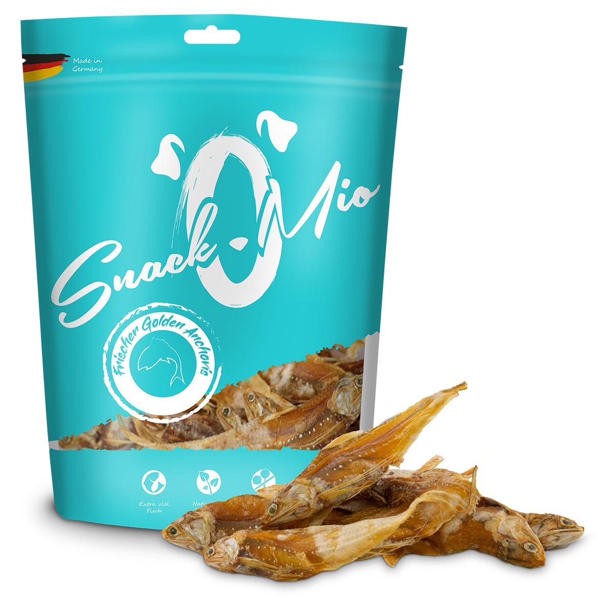 SnackOMio - frischer Golden Anchovis 4x50g