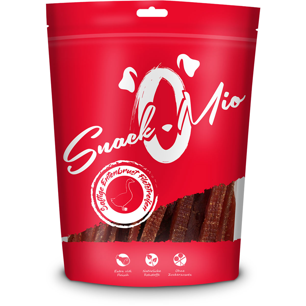 SnackOMio saftige Entenbrust Filetstreifen 3x70g