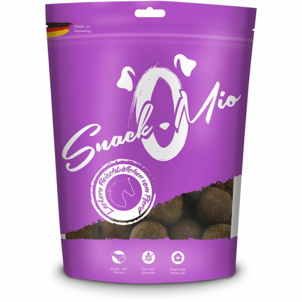 SnackOMio - leckere Fleischbällchen vom Pferd 125g online hier kaufen ...