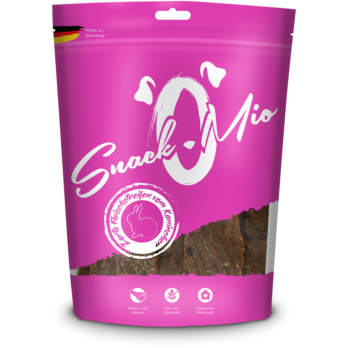 SnackOMio - zarte Fleischstreifen vom Kaninchen 125g