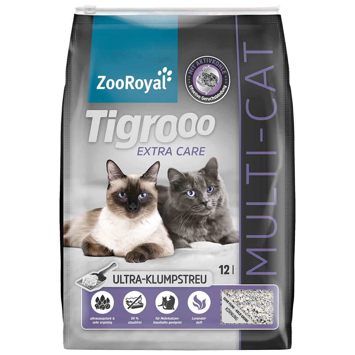 ZooRoyal Tigrooo Multi-Cat 12l