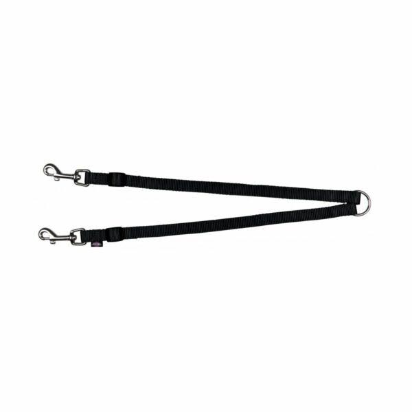 Trixie Premium Koppel für zwei Hunde 40-70 cm schwarz