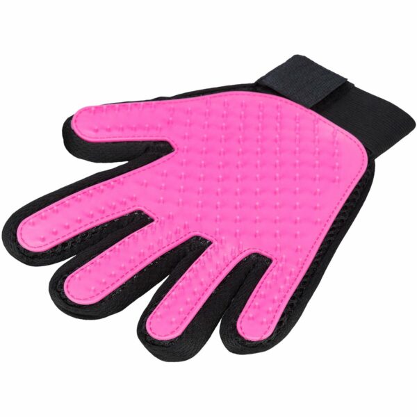 Trixie Fellpflege-Handschuh pink und schwarz