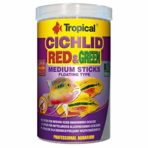 Tropical Cichlid Red&Green Medium Sticks 1L