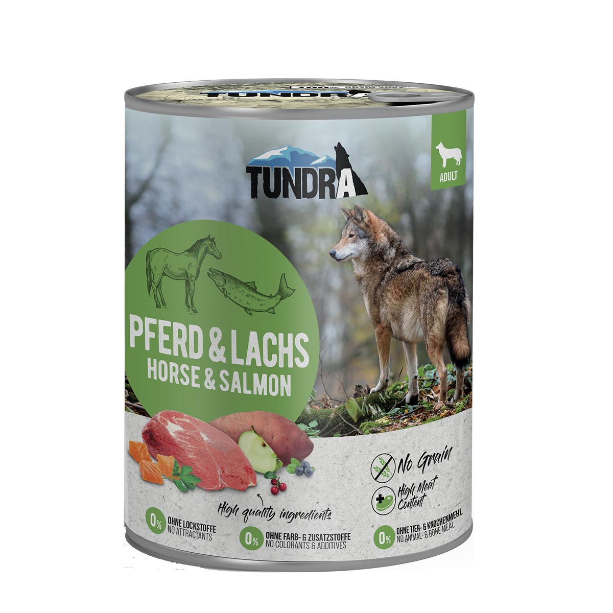 Tundra Dog Pferd und Lachs 12x800g