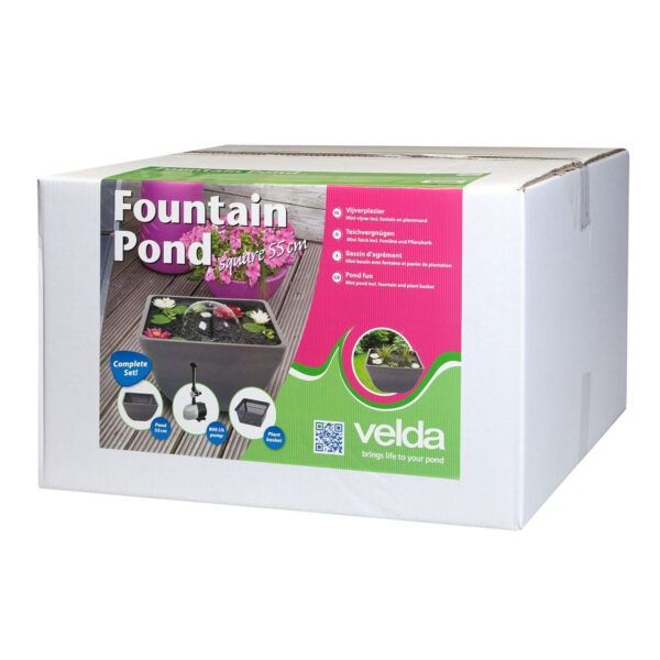 Velda Fountain Pond Square 55x55x32cm