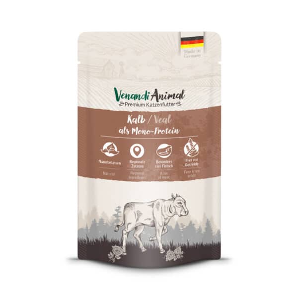 Venandi Animal - Kalb als Monoprotein 24x125g