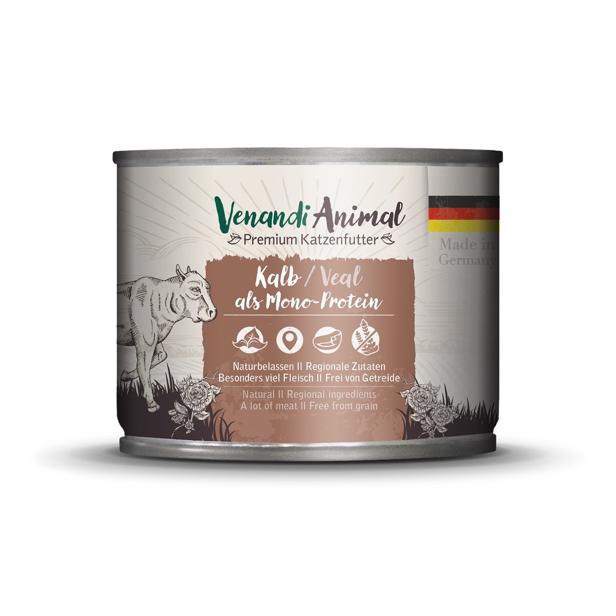 Venandi Animal - Kalb als Monoprotein 24x200g