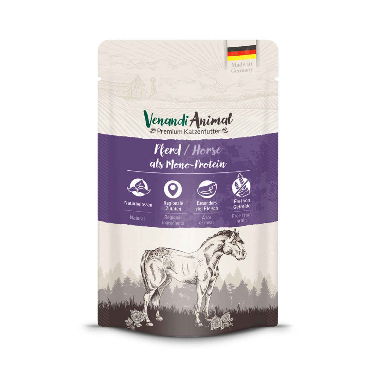 Venandi Animal - Pferd als Monoprotein 24x125g