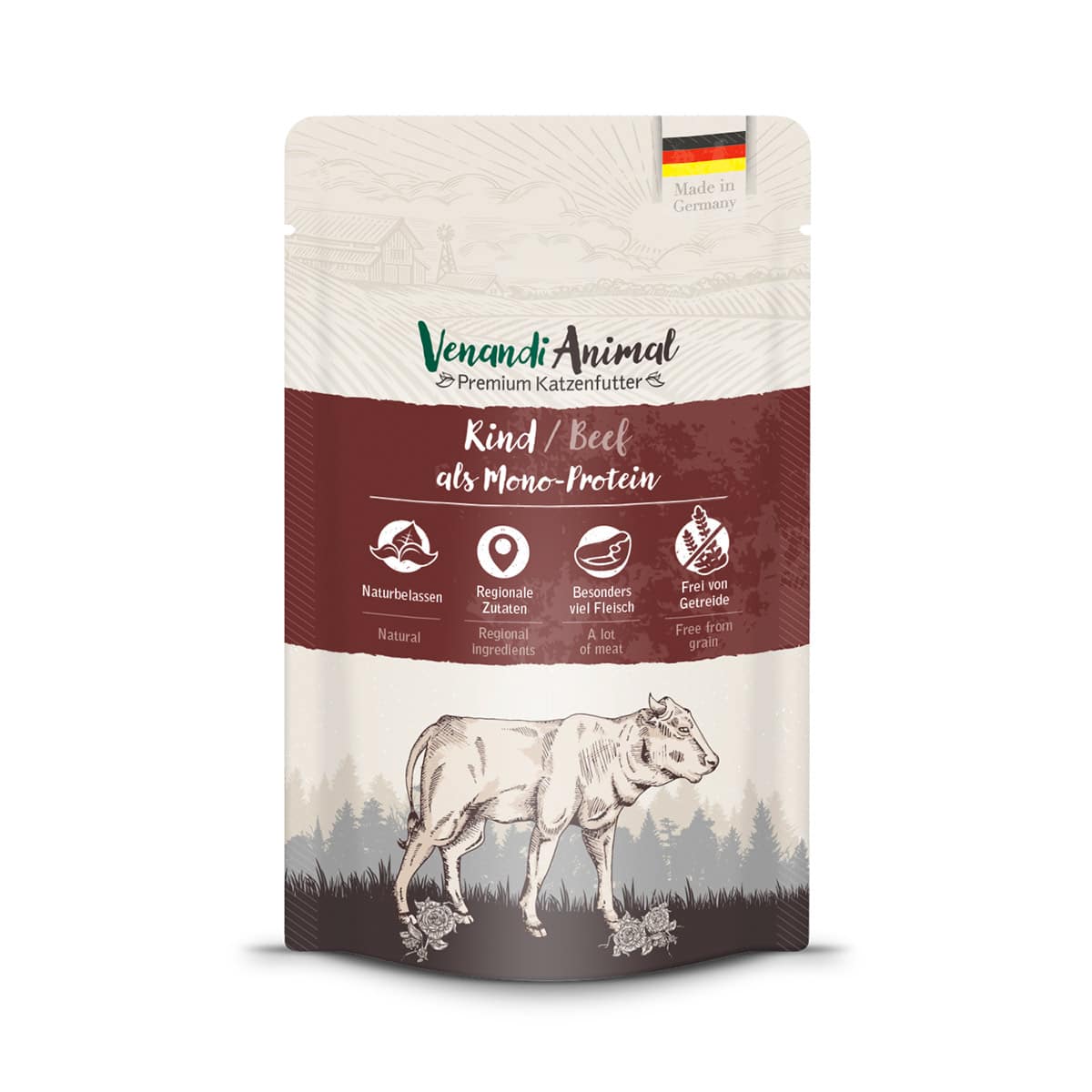 Venandi Animal - Rind als Monoprotein 12x125g