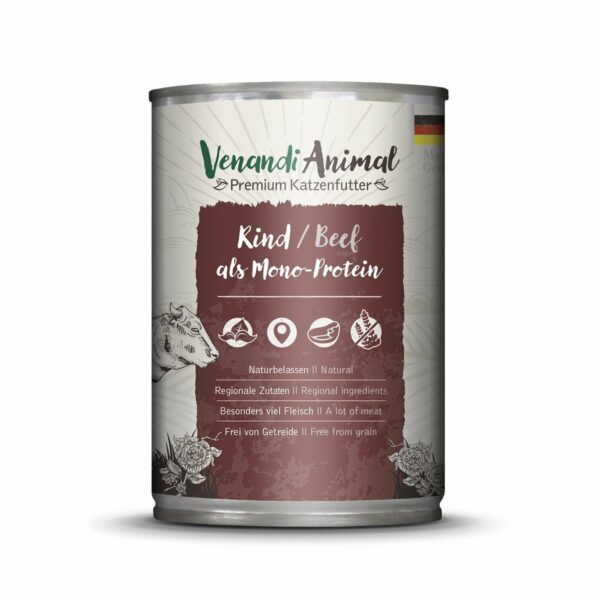 Venandi Animal - Rind als Monoprotein 24x400g