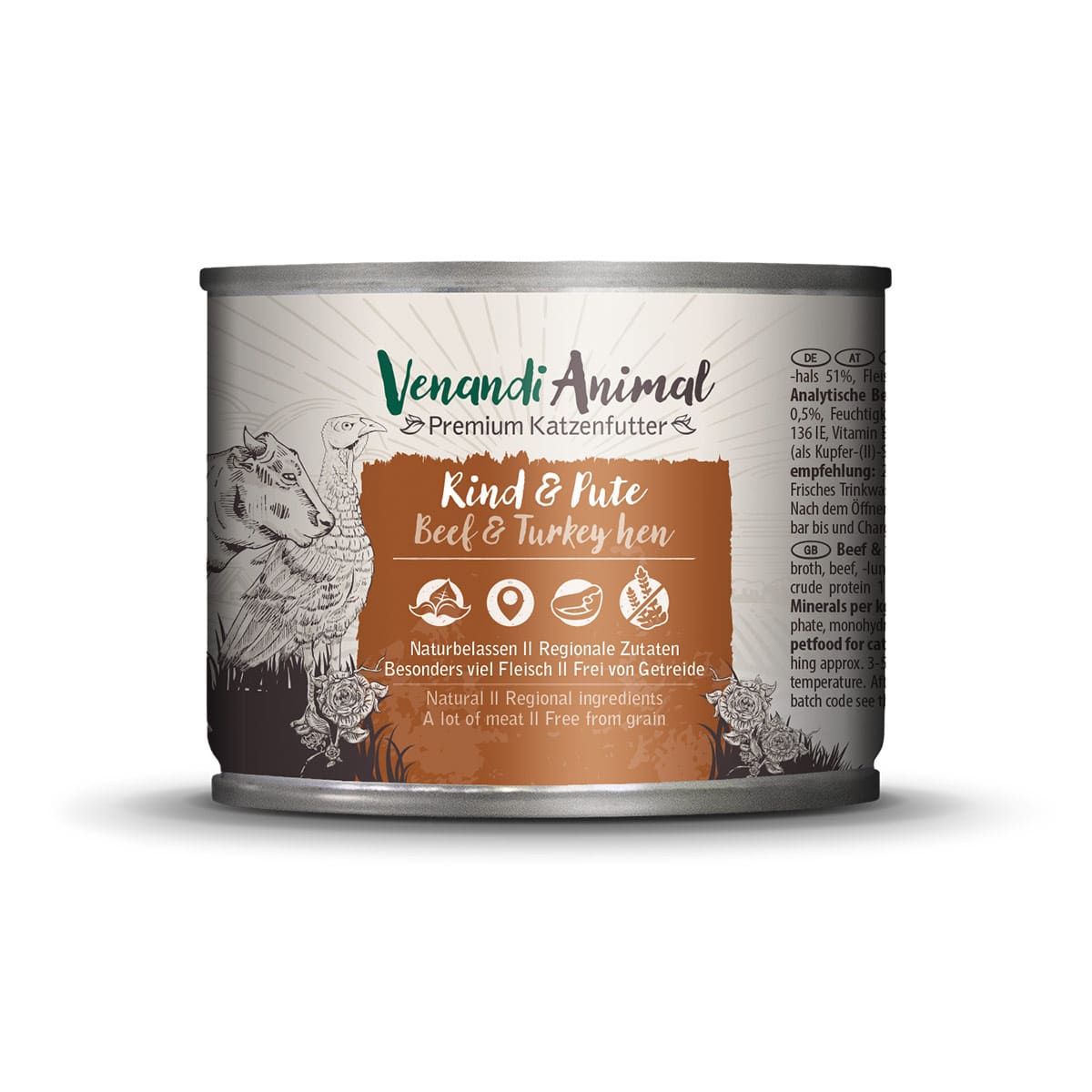 Venandi Animal – Rind & Pute 6x200g