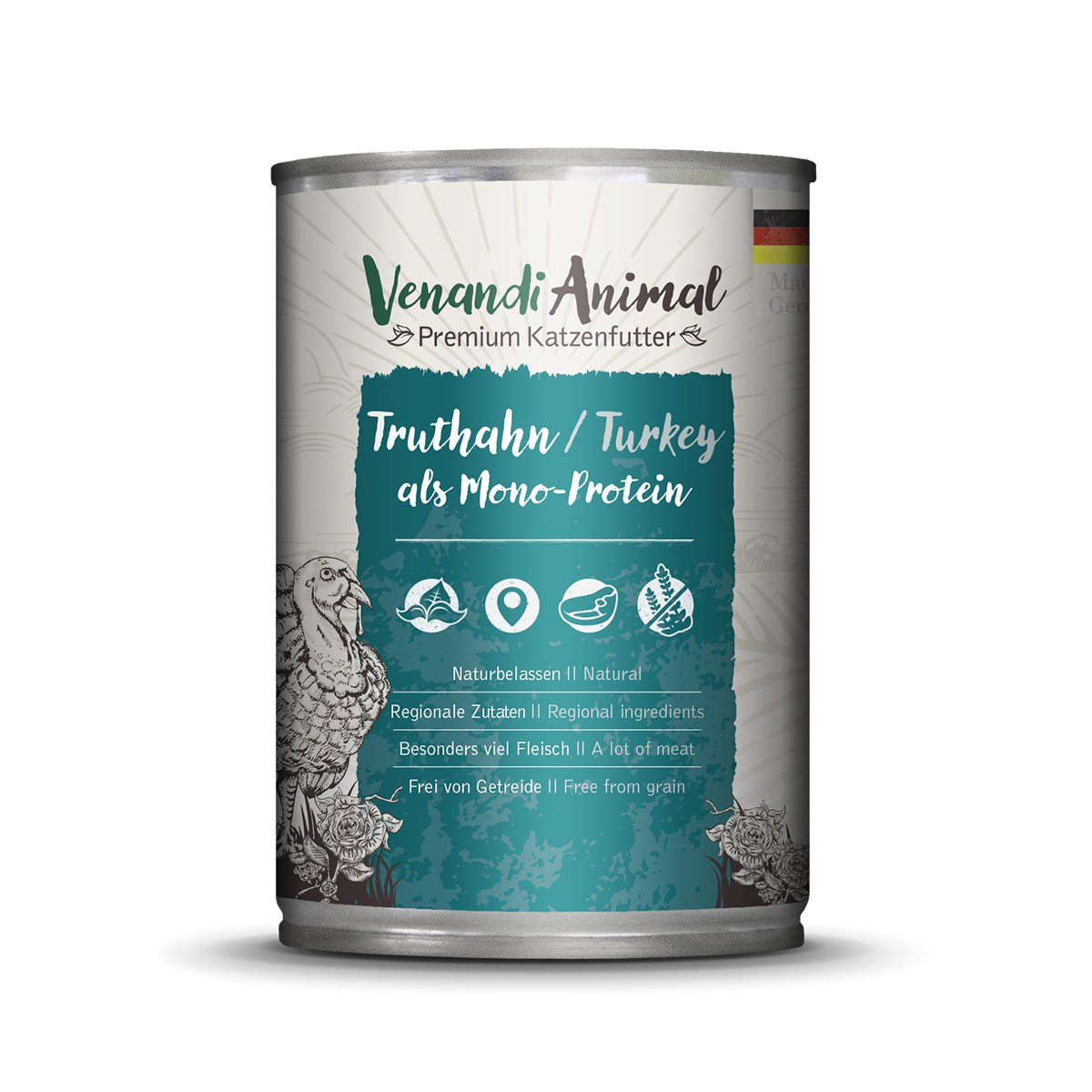 Venandi Animal - Truthahn als Monoprotein 6x400g