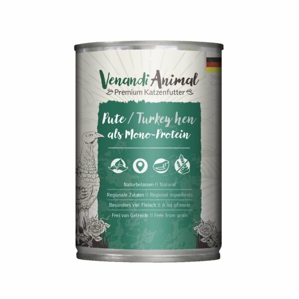 Venandi Animal Pute als Monoprotein 6x400g