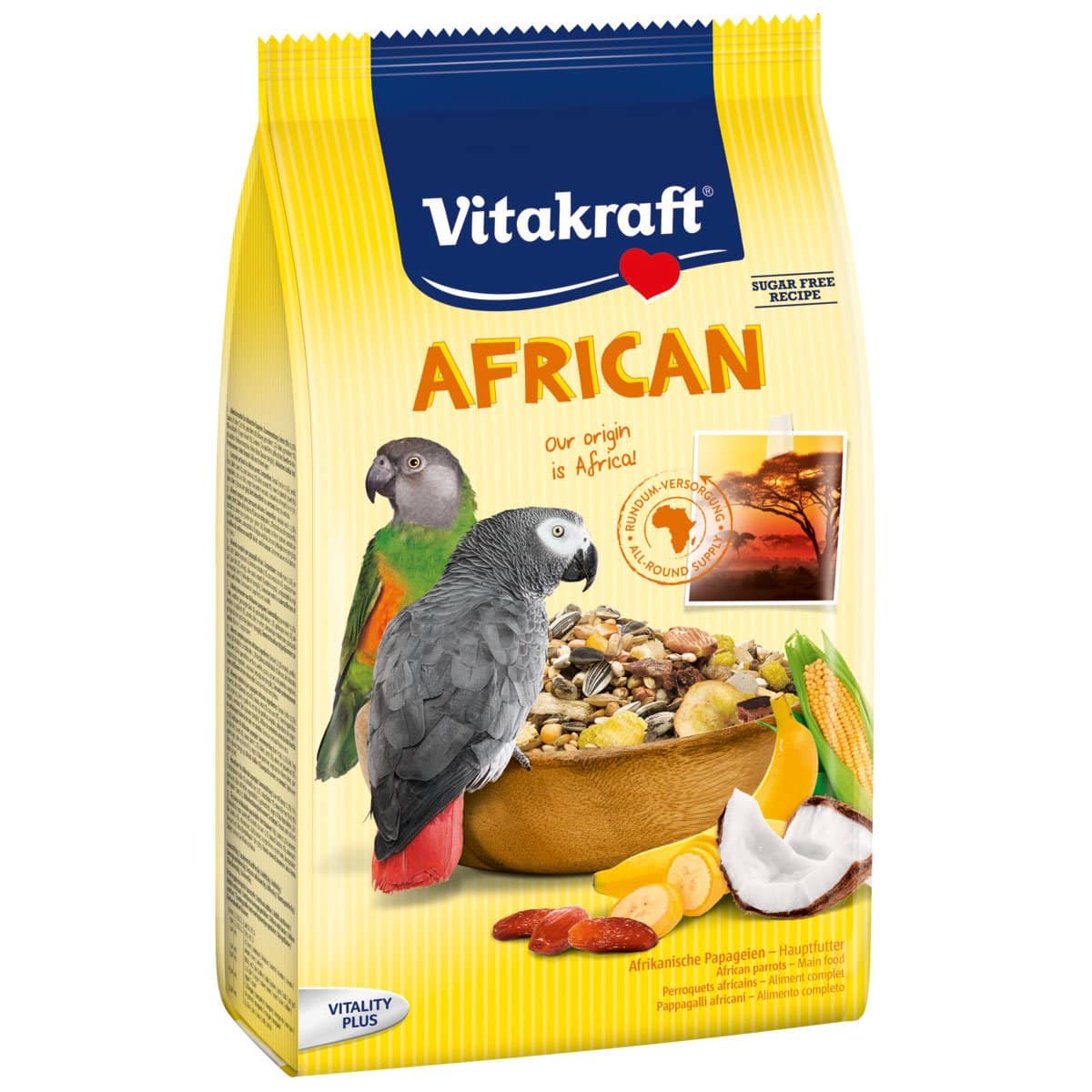 Vitakraft African Hauptfutter für afrikanische Papageien 750g