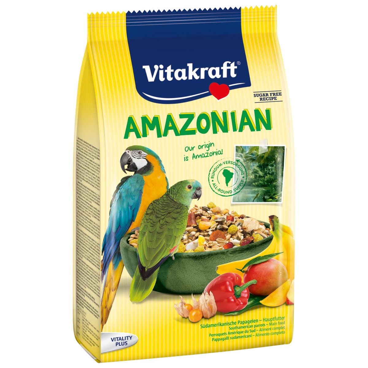 Vitakraft Amazonian Hauptfutter für Südamerikanische Papageien 750g