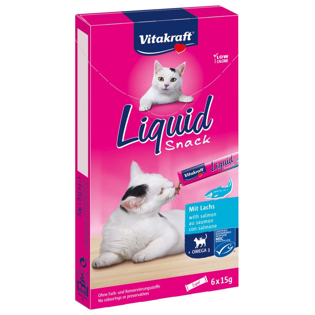 Vitakraft Cat liquid Snack Lachs 3x6 Stk