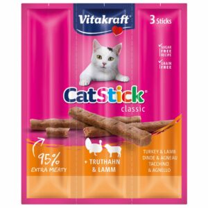 Vitakraft Cat-Stick mini Truthahn & Lamm 10x3 Stück