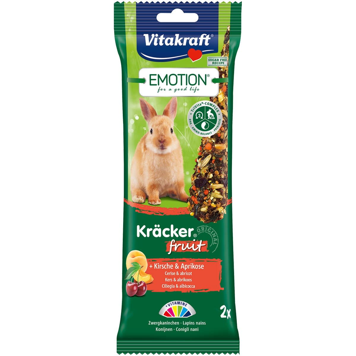 Vitakraft Emotion Kräcker Fruit Zwergkaninchen 2 Stück