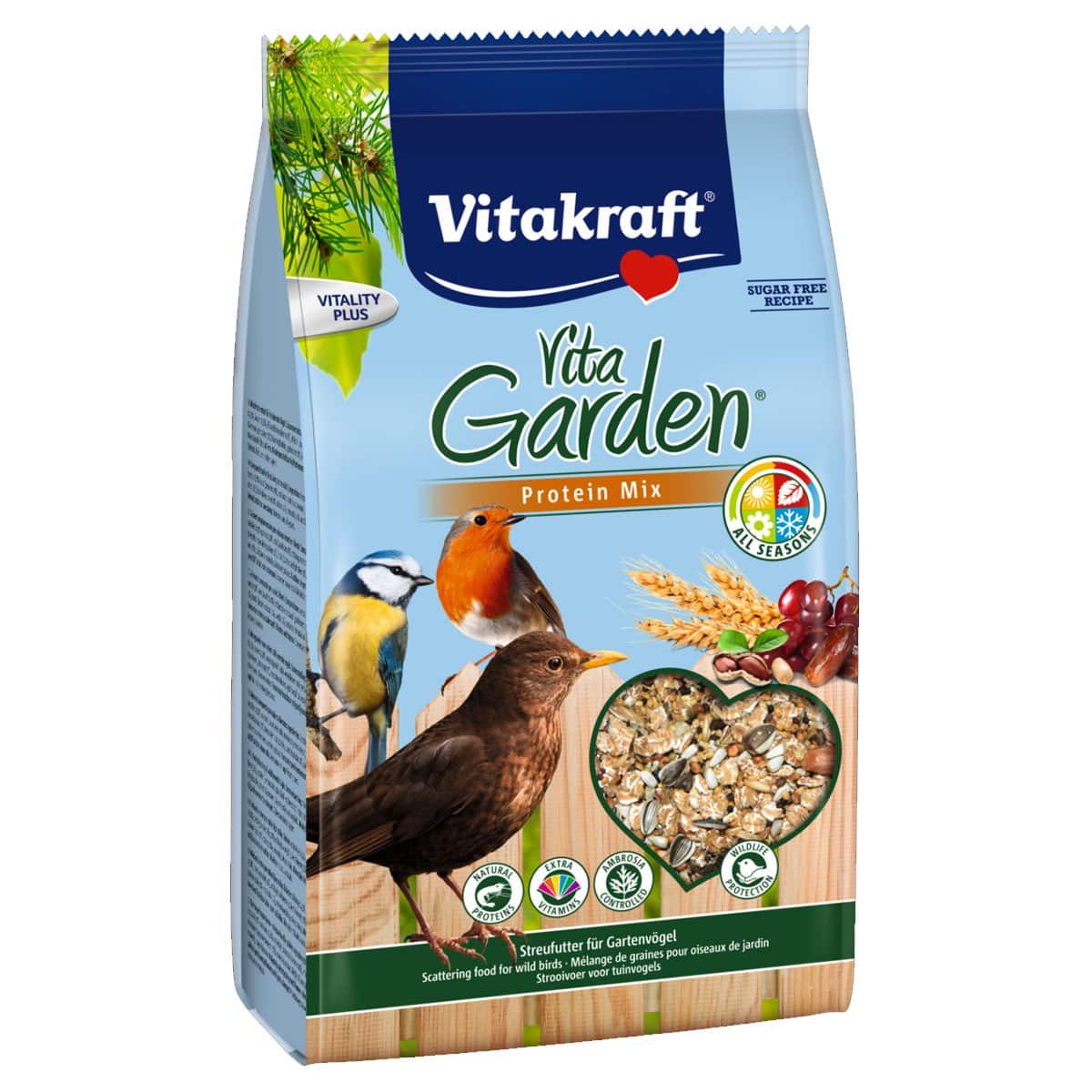 Vitakraft Vogelfutter Vita Garden Protein Mix 4x2