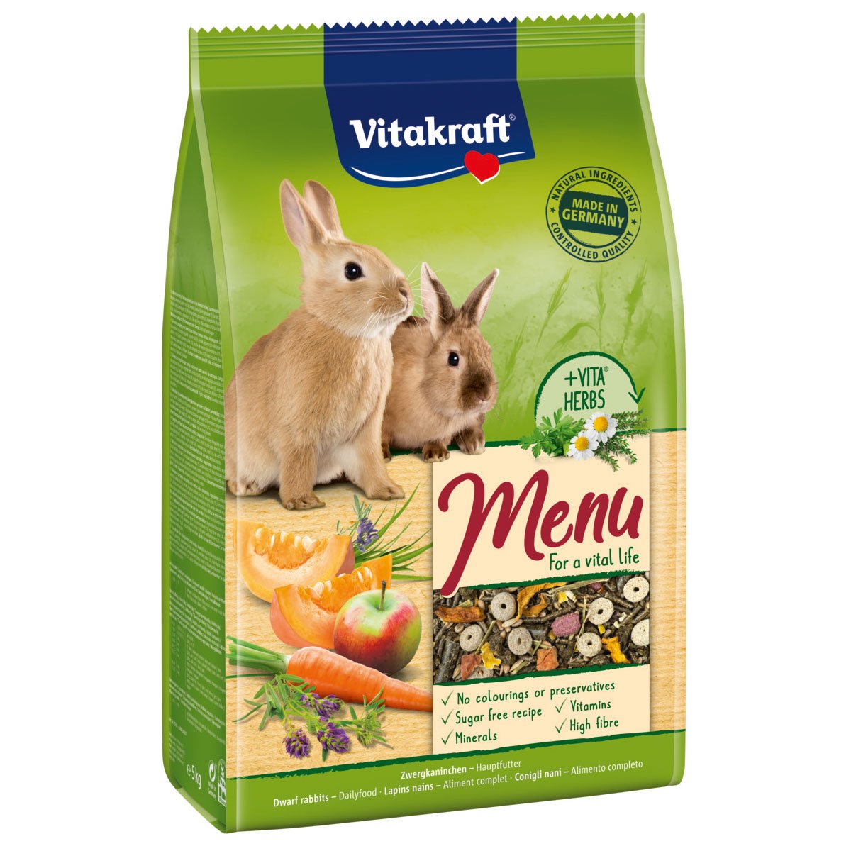 Vitakraft Menü Vital für Zwergkaninchen 5kg