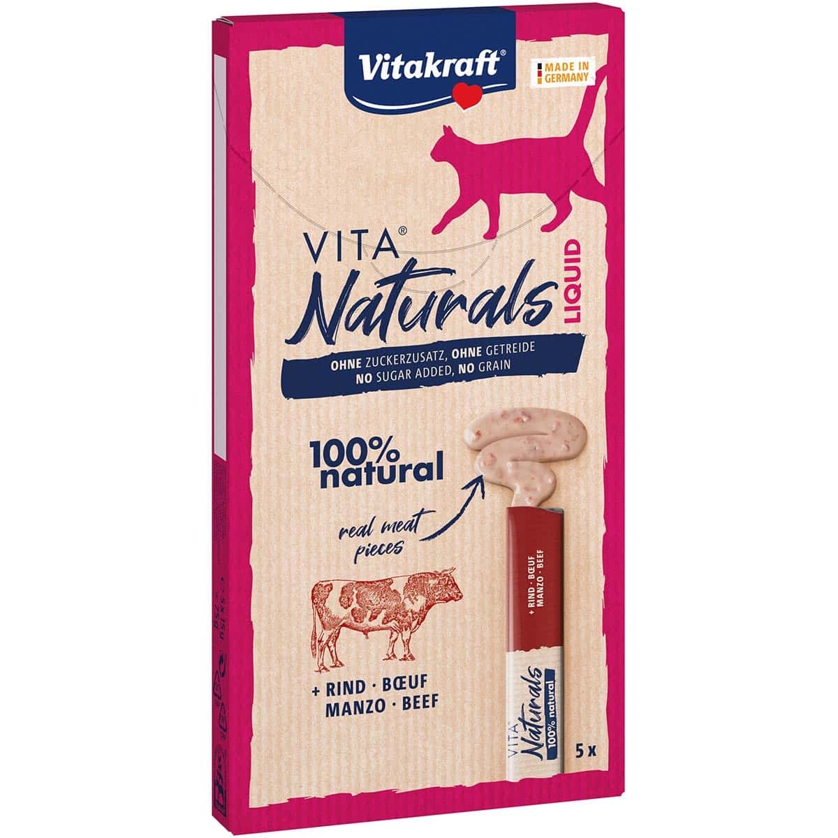 Vitakraft Vita Naturals Liquid Snack Rind 5 St