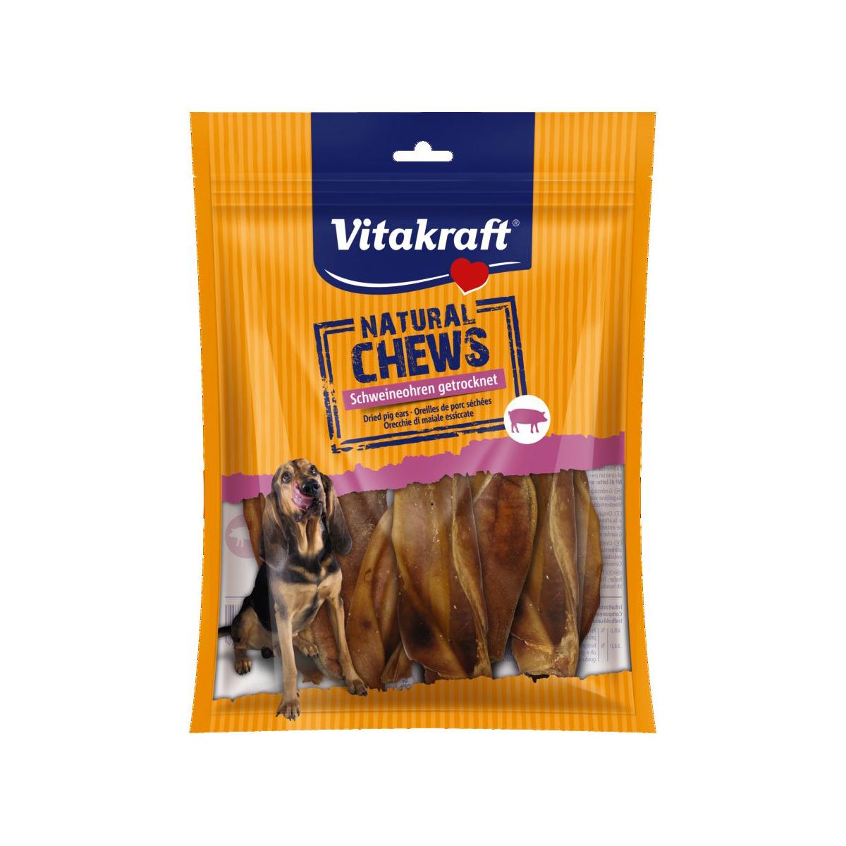 Vitakraft Natural Chews Schweineohren getrocknet 10 Stück