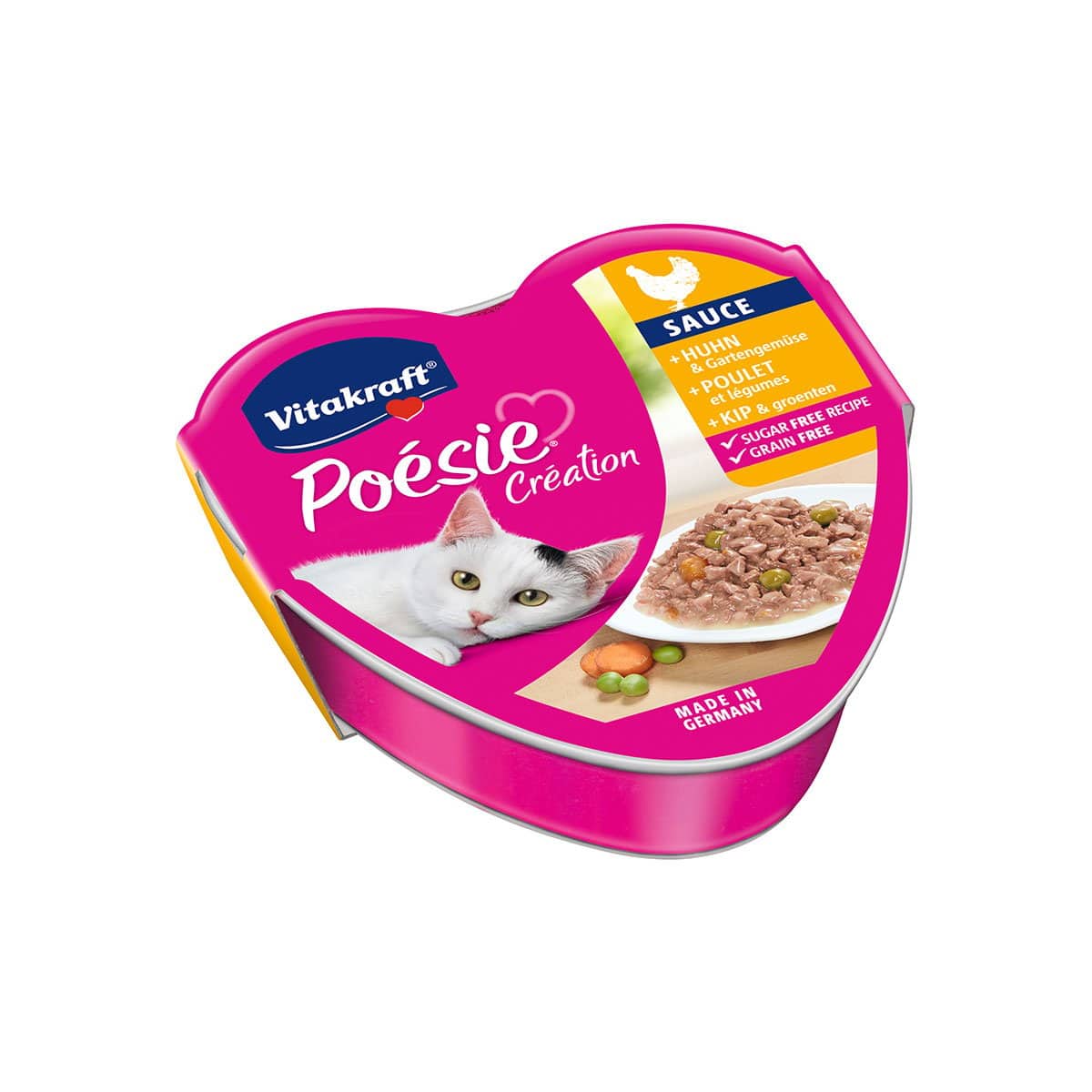 Vitakraft Poésie Création mit Huhn & Gartengemüse 15x85g