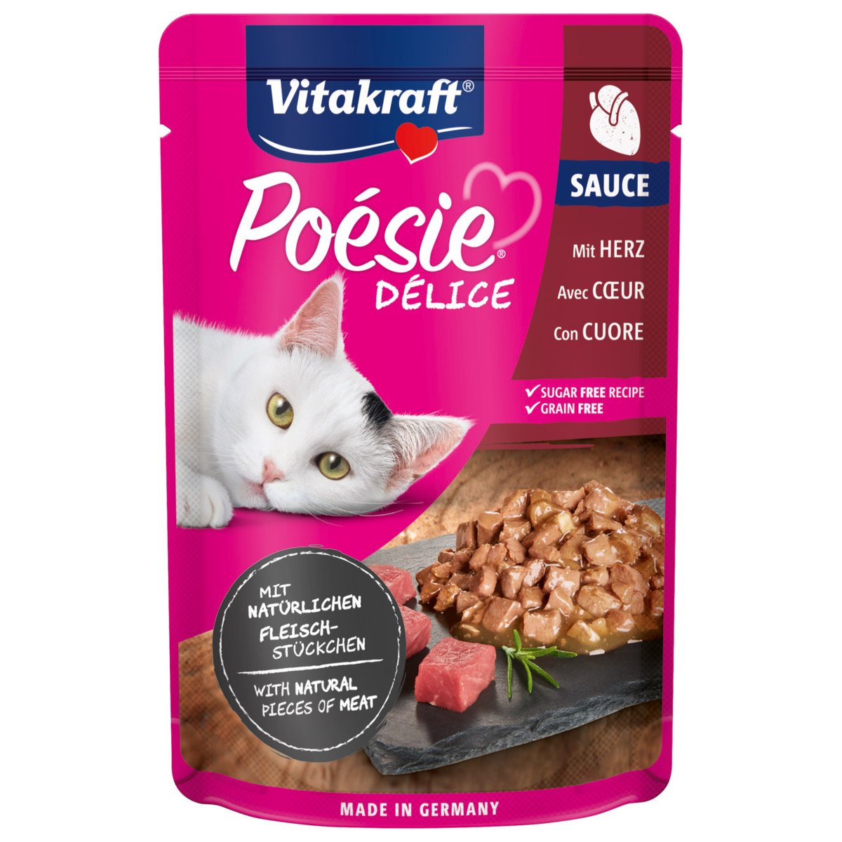 Vitakraft Poésie DéliSauce & Herz 23x85g