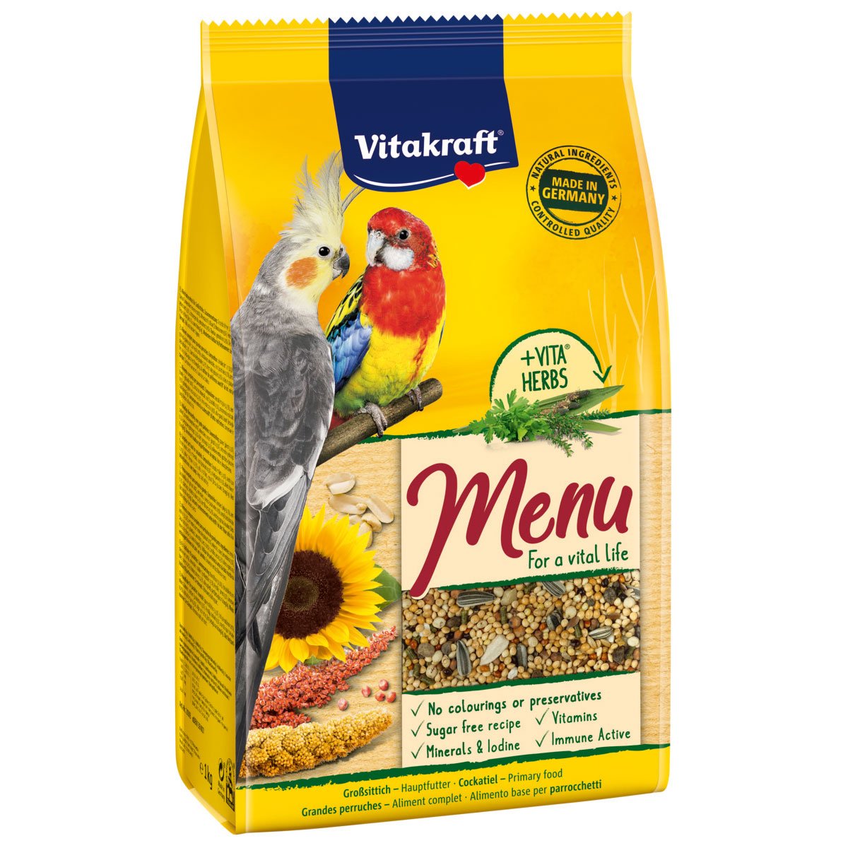 Vitakraft Premium Menü Großsittiche 5x1kg