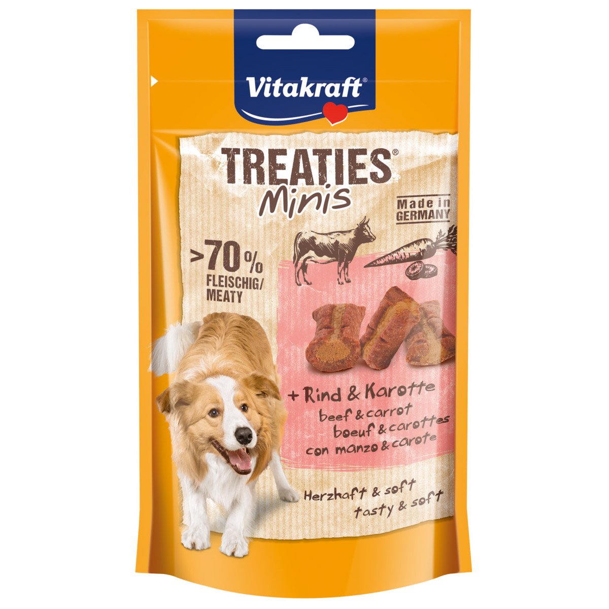 Vitakraft Treaties Minis Rind & Karotte 8x48g