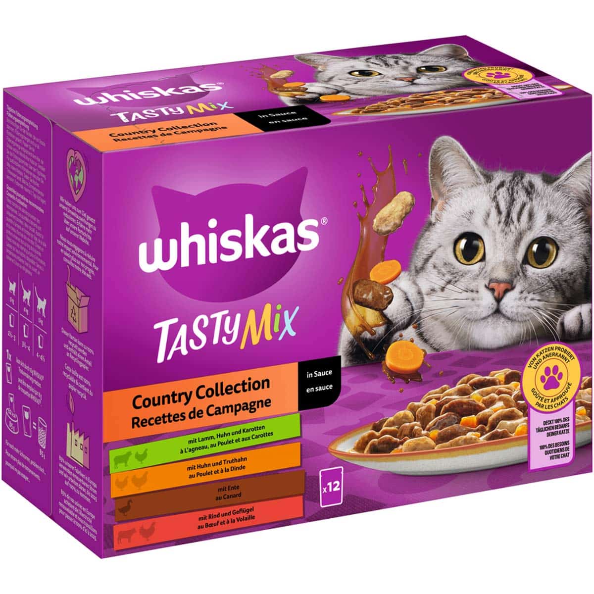 Whiskas Tasty Mix Multipack Country Collection in Sauce 12x85g