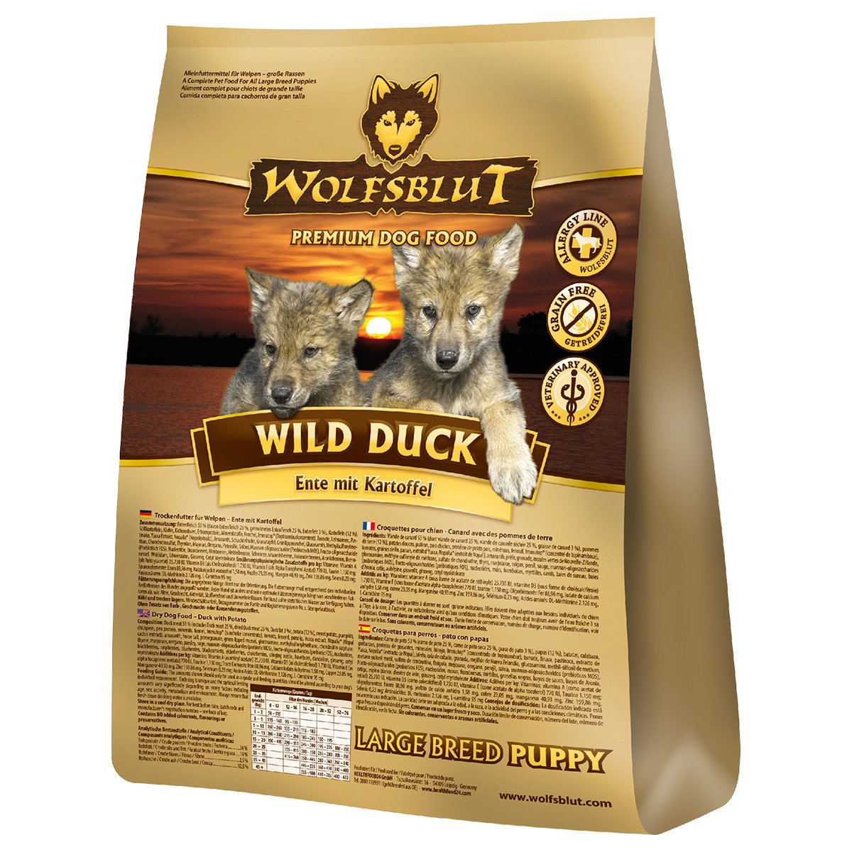 Wolfsblut Wild Duck Puppy Large Breed 2kg