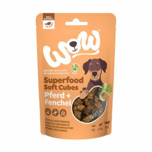 WOW SUPERFOOD Soft Cubes Pferd mit Fenchel 150g