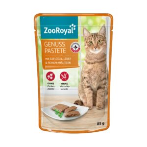 ZooRoyal Genuss Pastete mit Geflügel und Leber 24x85g