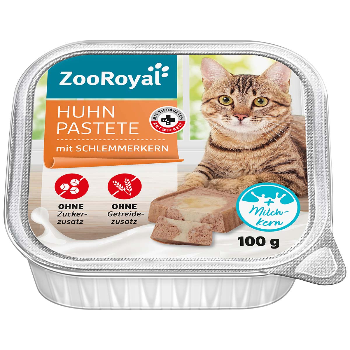 ZooRoyal Huhnpastete mit Milchkern 32x100g