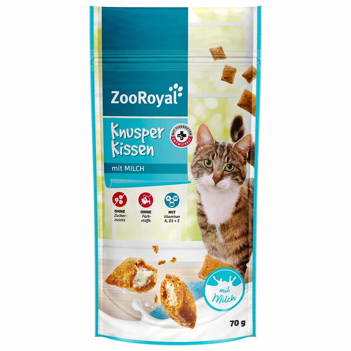 ZooRoyal Knusperkissen mit Milch 4x70g