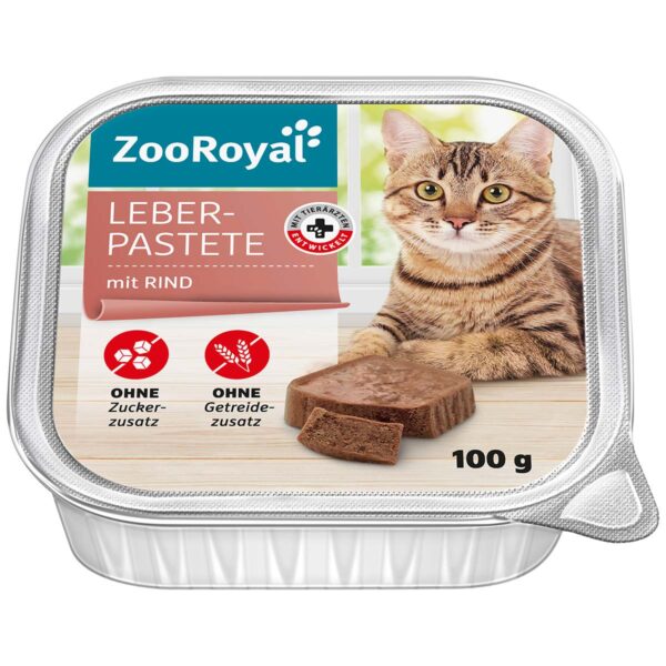 ZooRoyal Leberpastete mit Rind 16x100g