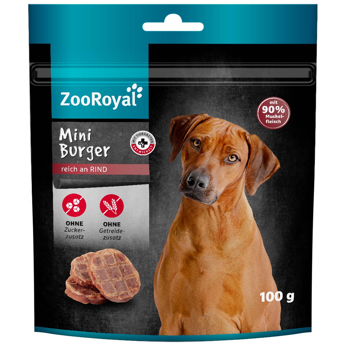 ZooRoyal Mini Burger reich an Rind 8x100g