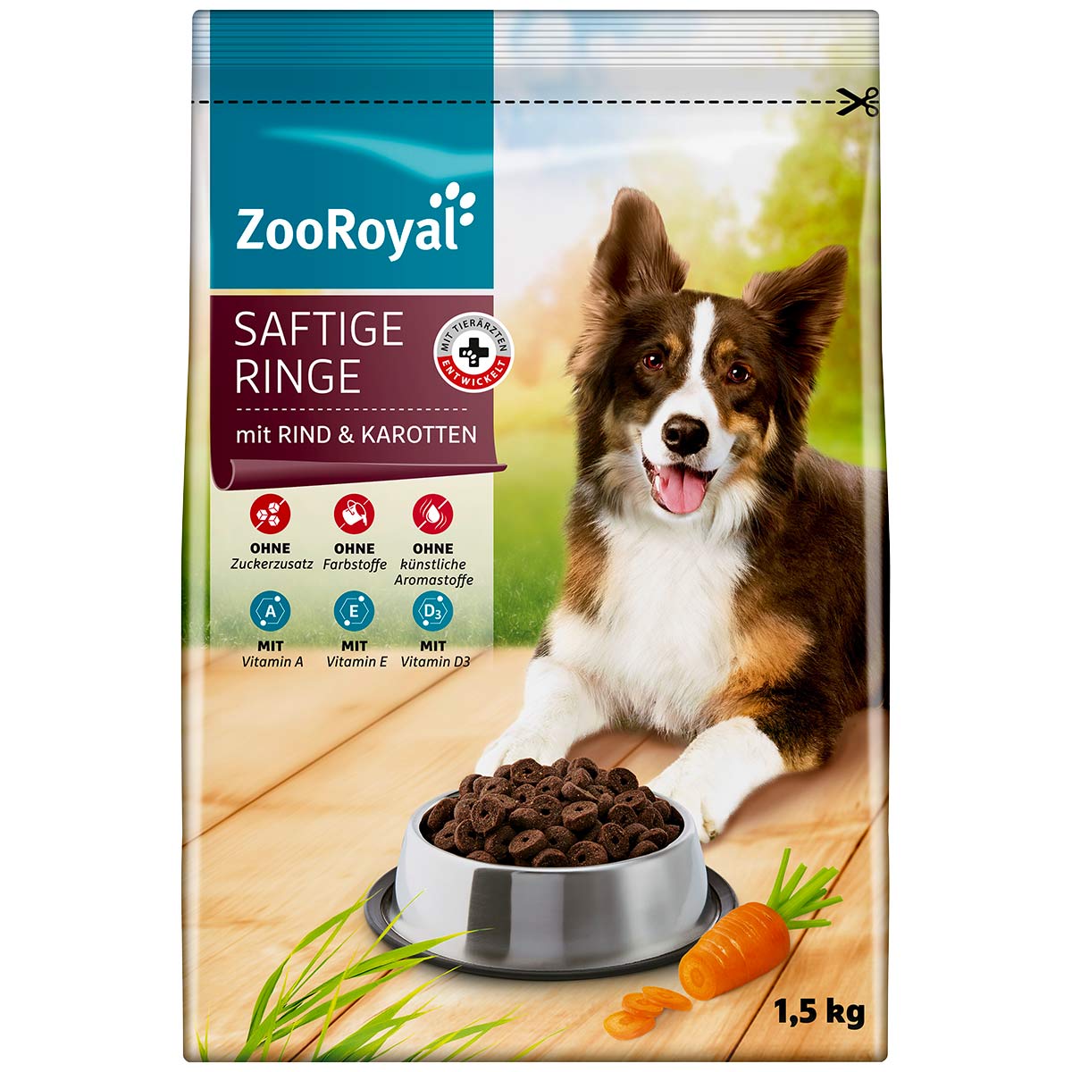 ZooRoyal Saftige Ringe mit Rind & Karotten 2x1