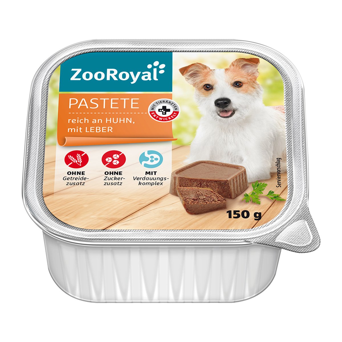 ZooRoyal Pastete reich an Huhn und Leber 11x150g