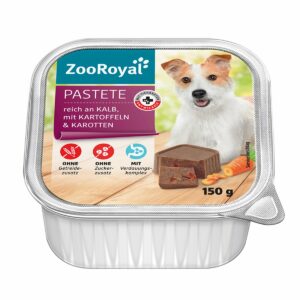 ZooRoyal Pastete reich an Kalb und Kartoffeln 11x150g