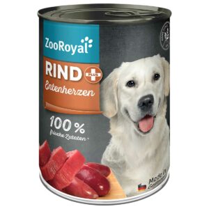 ZooRoyal Rind + Entenherzen 6x400g