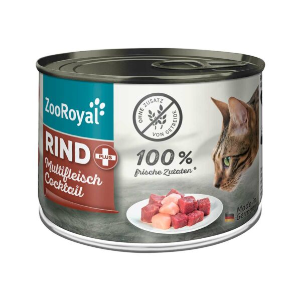 ZooRoyal Rind + Multifleischcocktail 200g 6x200g