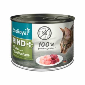 ZooRoyal Rind + Pute & Kaninchen 200g 12x200g